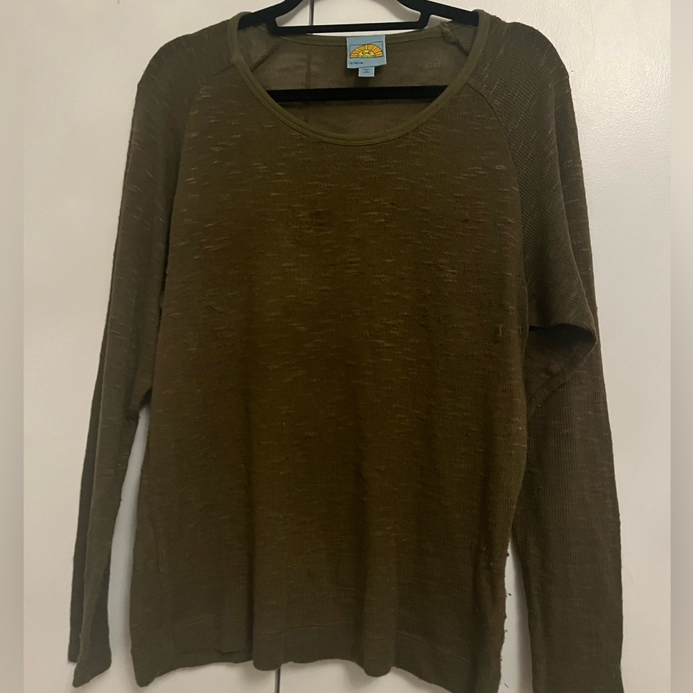 Army green C&C California Sweater